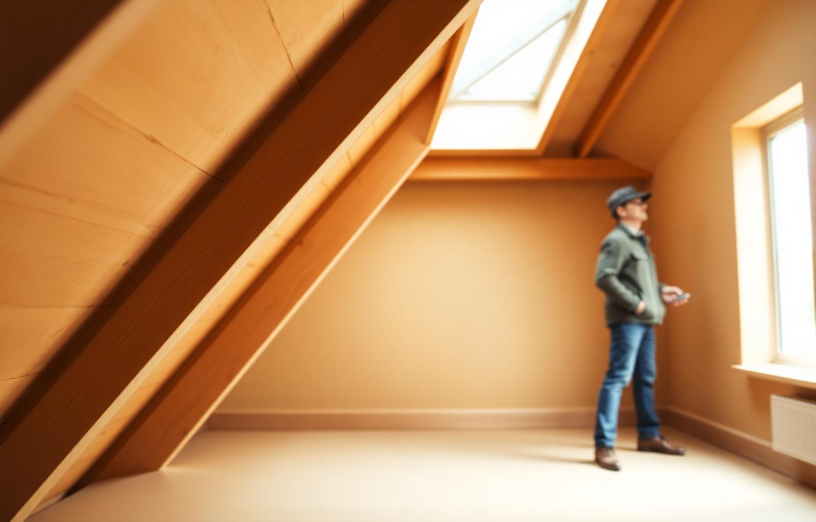 UK loft inspection after spray foam removal